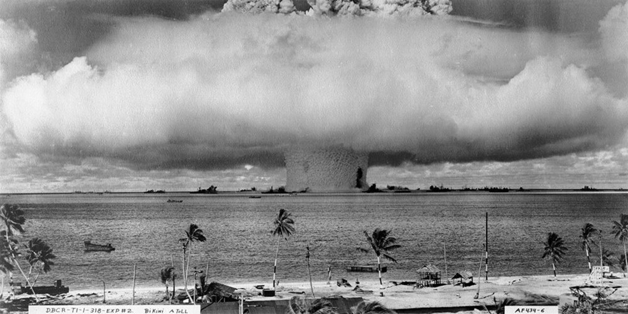 Bikini Atoll - Operation Crossroads Baker Detonation - July 25, 1946: DBCR-T1-318-Exp #2 AF434-6 Poster Print by U.S. Navy U.S. Navy - Item # VARPDX454048